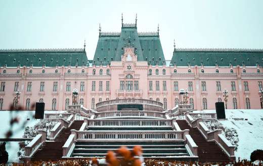 Low angle photo of building