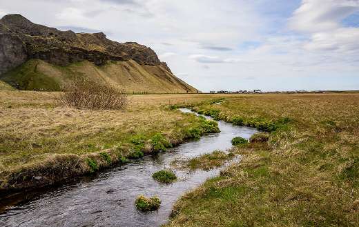 Stream brook meadow field mountain