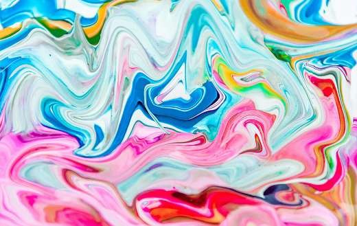 Abstract paint smear puzzle