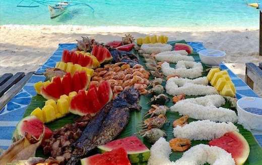 Platter table full of foods puzzle