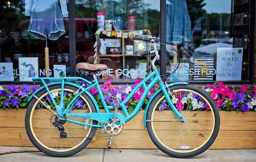 Vintage bicycle turquoise