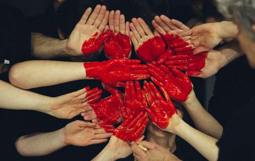 Art hand group puzzle