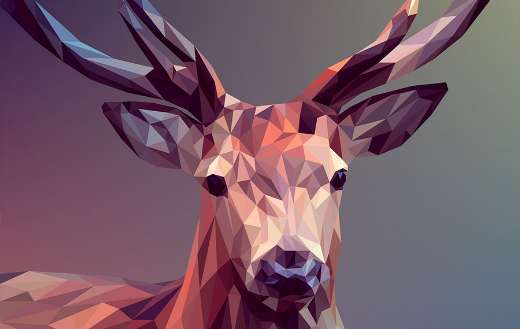 Deer graphic design
