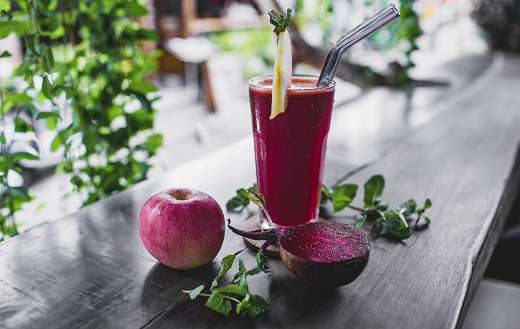 Fruit and beet juice detox