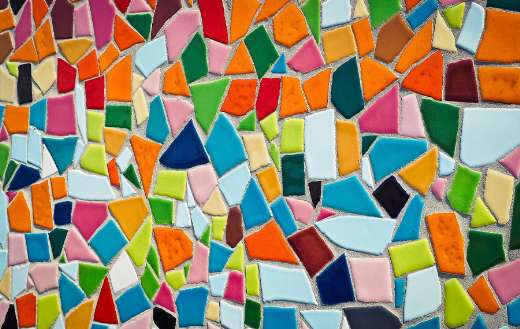 Mosaic tiles pattern puzzle