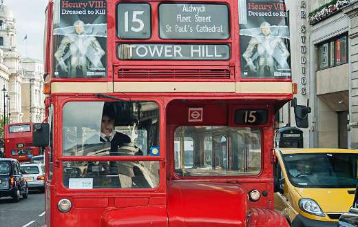 Travel with London bus United Kingdom