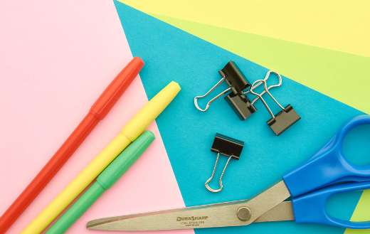Colorful office supplies online