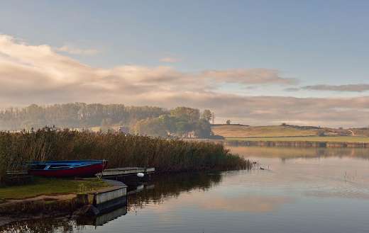 Natural lake landscape