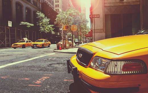 New York wallpaper taxi