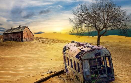 Old barn view online