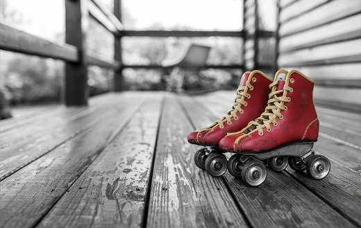 Outdoor roller skates puzzle