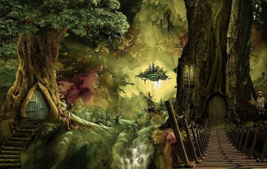 Soul of the forest in fantasy world puzzle