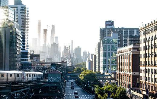 City road transportation traffic metro train