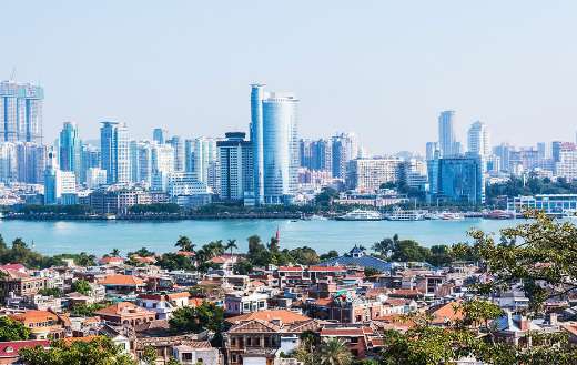 Xiamen city building China