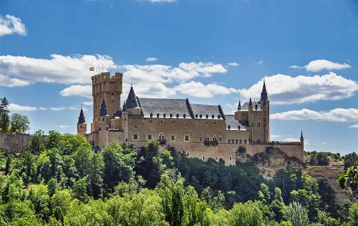 Castles fortress architecture Alcazar Segovia