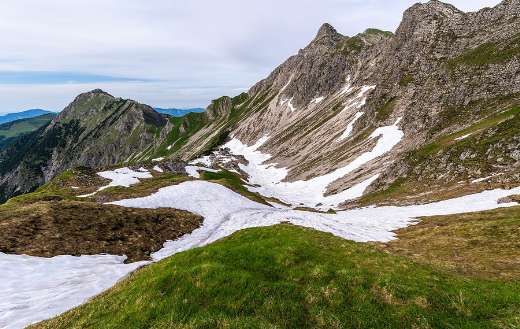 Mountain snow Oberallgau Alpine