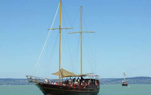 Ship sailing passenger transport