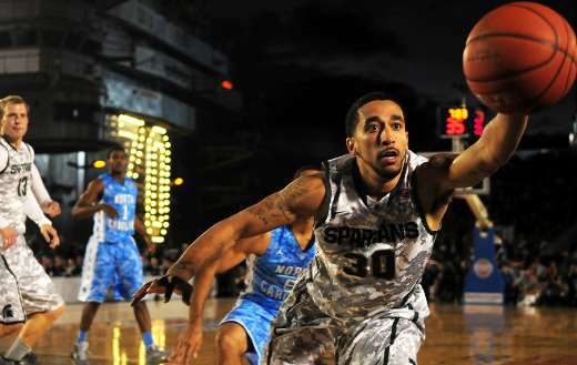 Competition basketball players