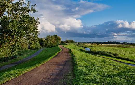 Northern Germany dike path