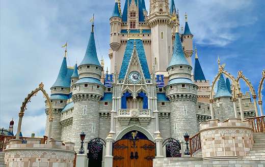 Cinderella Castle at Magic Kingdom in Disneyland Florida