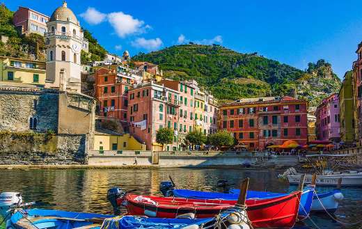 Italy Cinque Terre Mediterranean houses