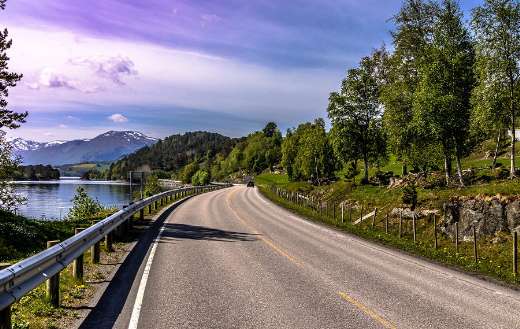 Road way landscape online