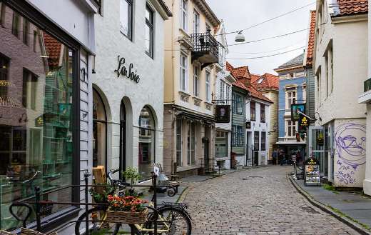 Town village street alley building