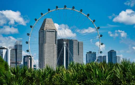 Travel tourism building city ferris wheel