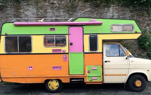 Holiday vintage camping car