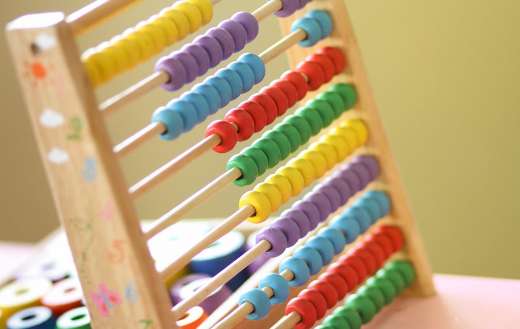 Kids counting abacus puzzle