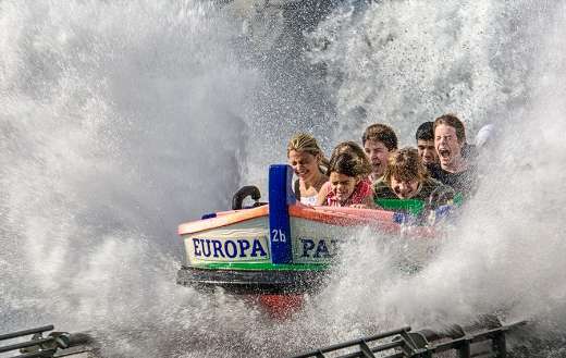 Waterslide amusement park