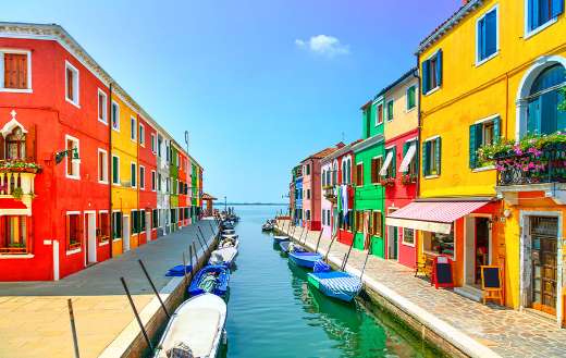 Venice landmark Burano island