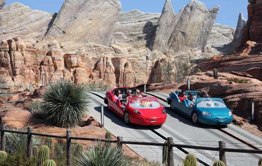 California adventure disneyland cars