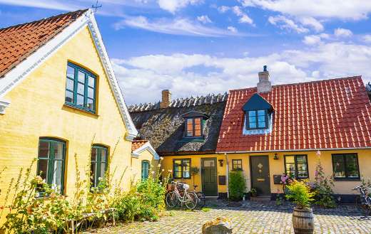 Dragor Denmark yellow old tradional houses