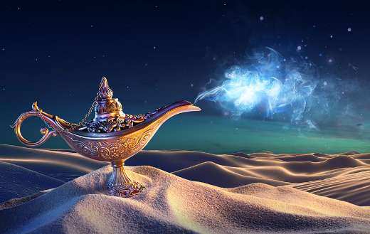 Genie coming out puzzle