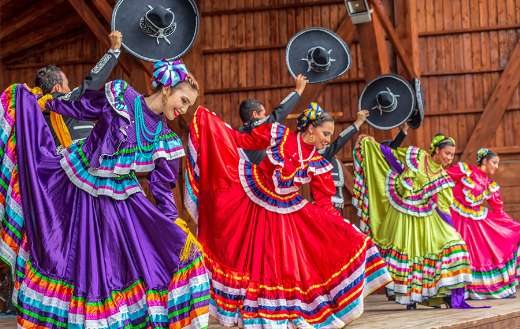 Group of dancers from Mexico