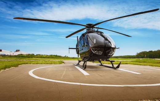 Helicopter-parked-at-the-helipad online