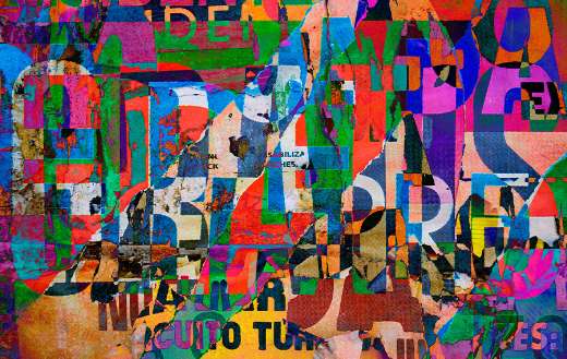 Random collage background