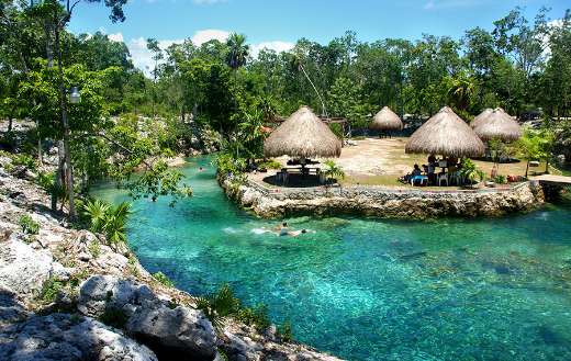 Tourists destination Tulum Yucatan Mexico