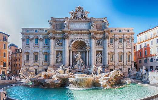 Trevi fountain iconic landmark centre Rome Italy