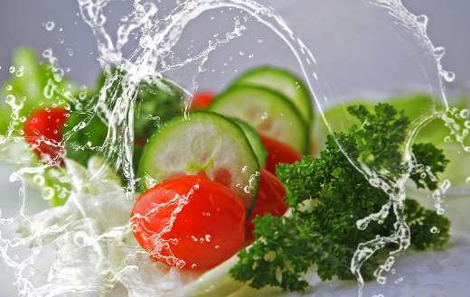 Vegetables for salad puzzle