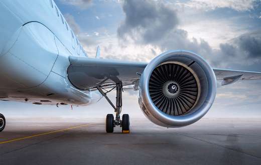 Modern aircraft of an airflield