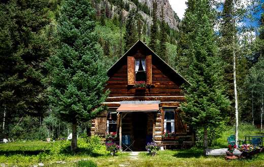 Colorado log cabin cottage