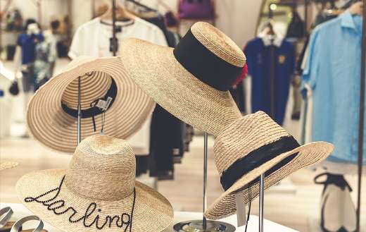 Four brown straw hats online