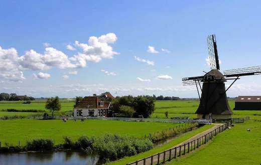 Netherlands windmill house