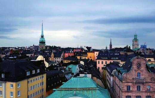 Old city buildings puzzle