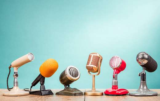 Retro old microphones online