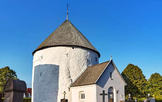Oldest church Nylars island Denmark puzzle