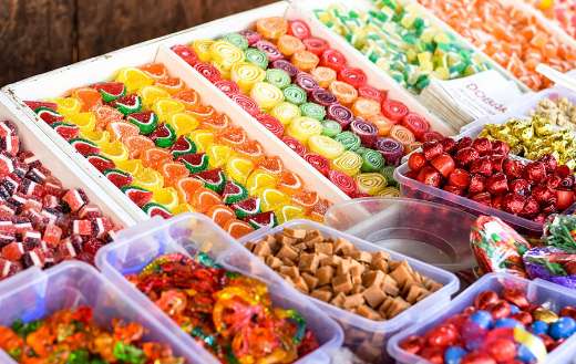Colorful sweets candies confections