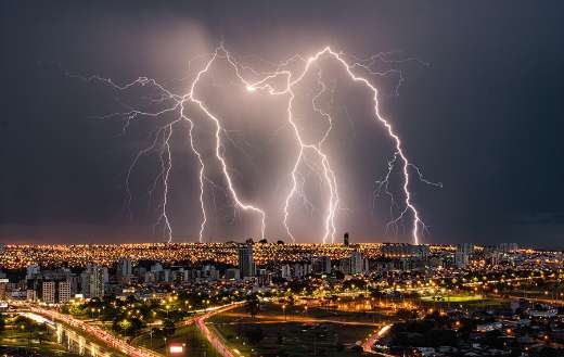 Lightning Brazil night